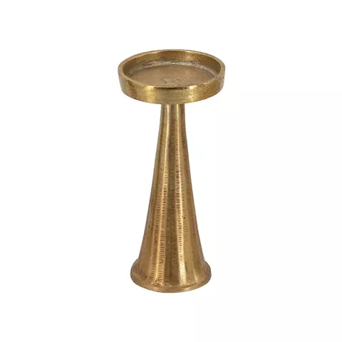 Artekko Noble Χρυσό Μεταλλικό Κηροπήγιο (8.3x8.3x18.5)cm