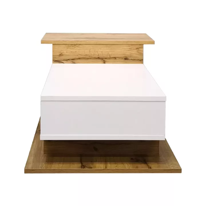 Coffee table Nuvele pakoworld sonoma-white color 90x50x35cm