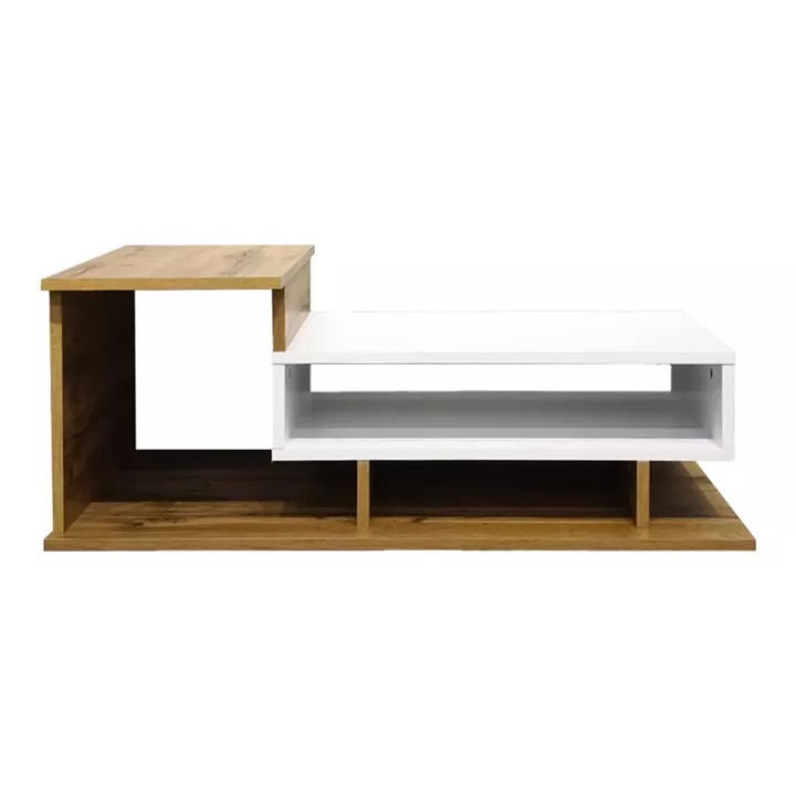Coffee table Nuvele pakoworld sonoma-white color 90x50x35cm