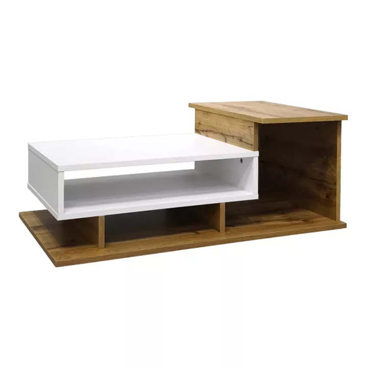 Coffee table Nuvele pakoworld sonoma-white color 90x50x35cm