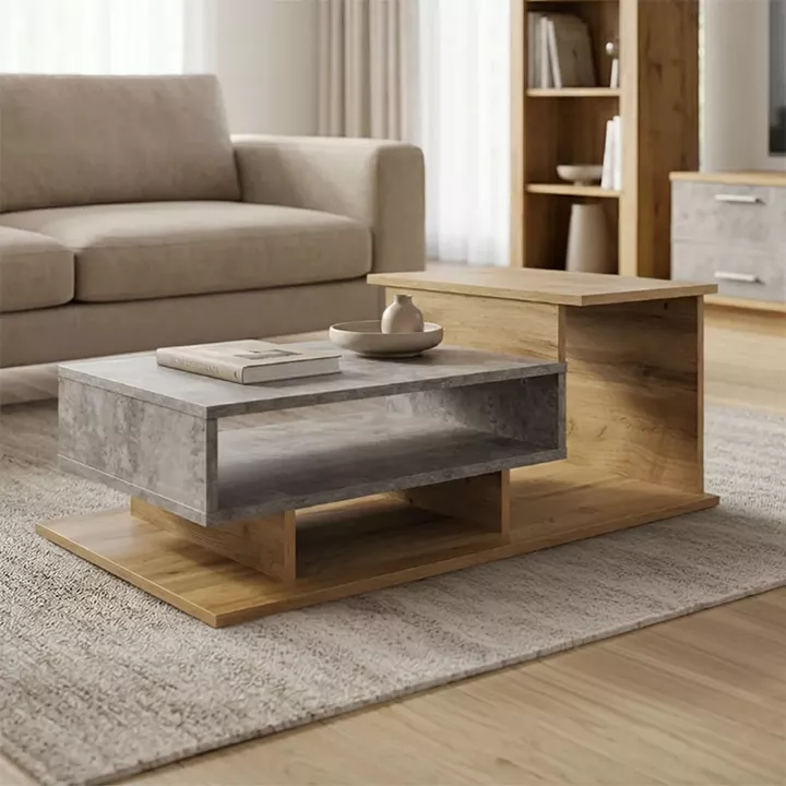 Coffee table Nuvele pakoworld grey-sonoma 90x50x35cm
