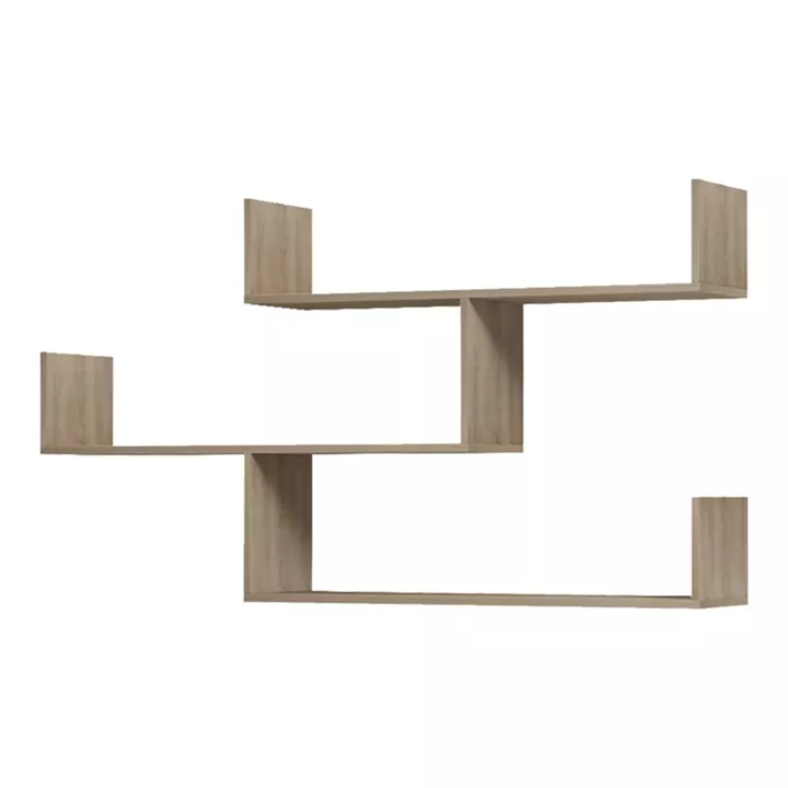 Wall shelf unit Tibet pakoworld sonoma 120x22x67cm
