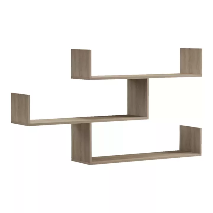 Wall shelf unit Tibet pakoworld sonoma 120x22x67cm