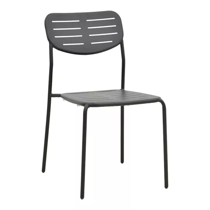 Moraja Deraby Ι pakoworld set of 5 pieces black metal 140x80x72cm