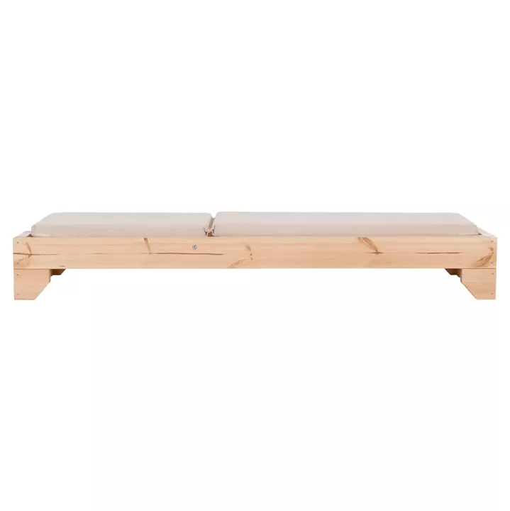 ΞΑΠΛΩΣΤΡΑ ΜΕ ΜΑΞΙΛΑΡΙ ΚΟΡΙΝΟΣ HM10775.60T ΞΥΛΟ ΠΕΥΚΟΥ--TEXTILENE ΜΠΕΖ 79x204x77Υεκ