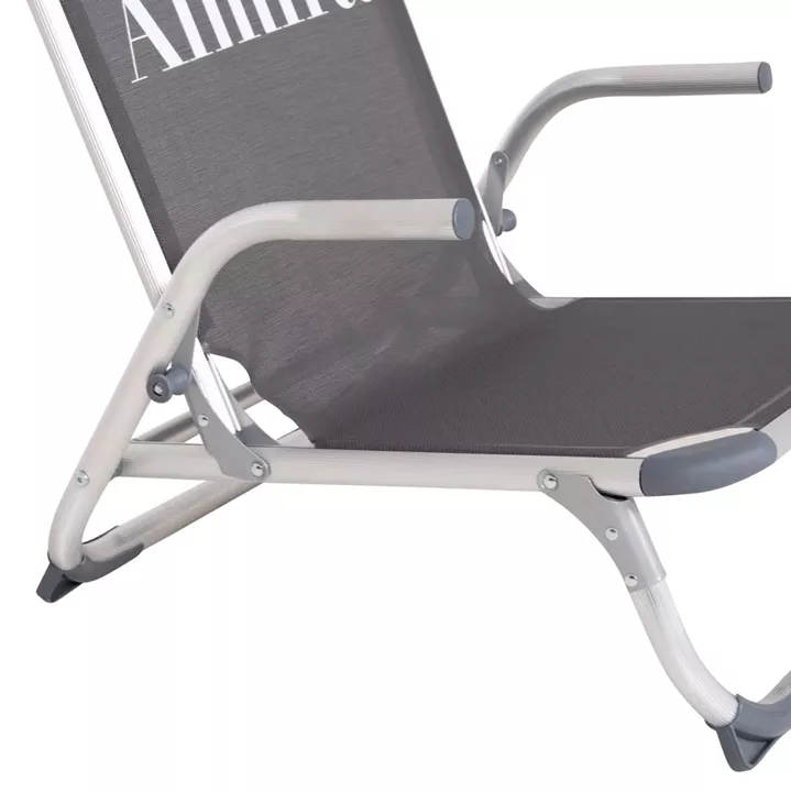 ΚΑΡΕΚΛΑΚΙ ΠΑΡΑΛΙΑΣ ΑΛΟΥΜINIOY ΒΑΡ.ΤΥΠΟΥ ΨΗΛΗ ΠΛΑΤΗ ALMIRA HM5053.10 ΓΚΡΙ 55x71x66Υεκ