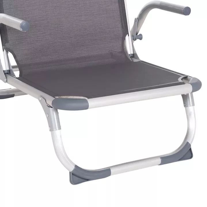 ΚΑΡΕΚΛΑΚΙ ΠΑΡΑΛΙΑΣ ΑΛΟΥΜINIOY ΒΑΡ.ΤΥΠΟΥ ΨΗΛΗ ΠΛΑΤΗ ALMIRA HM5053.10 ΓΚΡΙ 55x71x66Υεκ