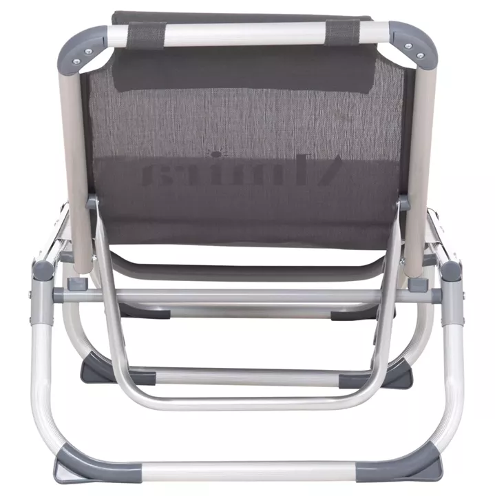 ΞΑΠΛΩΣΤΡΑ ΠΑΡΑΛΙΑΣ ΑΛΟΥΜΙΝΙΟΥ ΒΑΡ.ΤΥΠΟΥ ALMIRA HM5054.10 ΓΚΡΙ TEXTILENE 187x59x78Υεκ