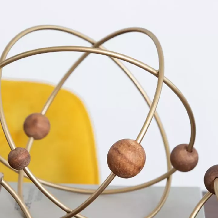 Artekko Obitz Διακοσμητικές Σφαίρες Μέταλλο Χρυσό (32x32x32) Σετ/3