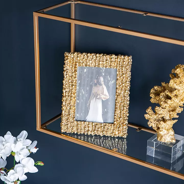 Artekko Frame Χρυσή Κορνίζα Ρητίνης για Φωτογραφία 5Χ7