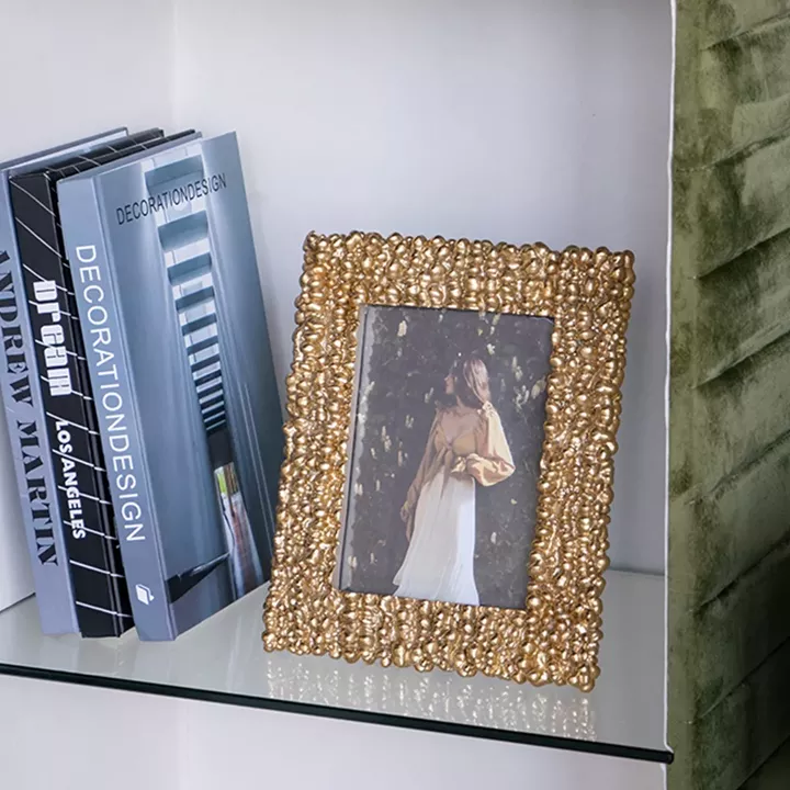 Artekko Frame Χρυσή Κορνίζα Ρητίνης για Φωτογραφία 5Χ7