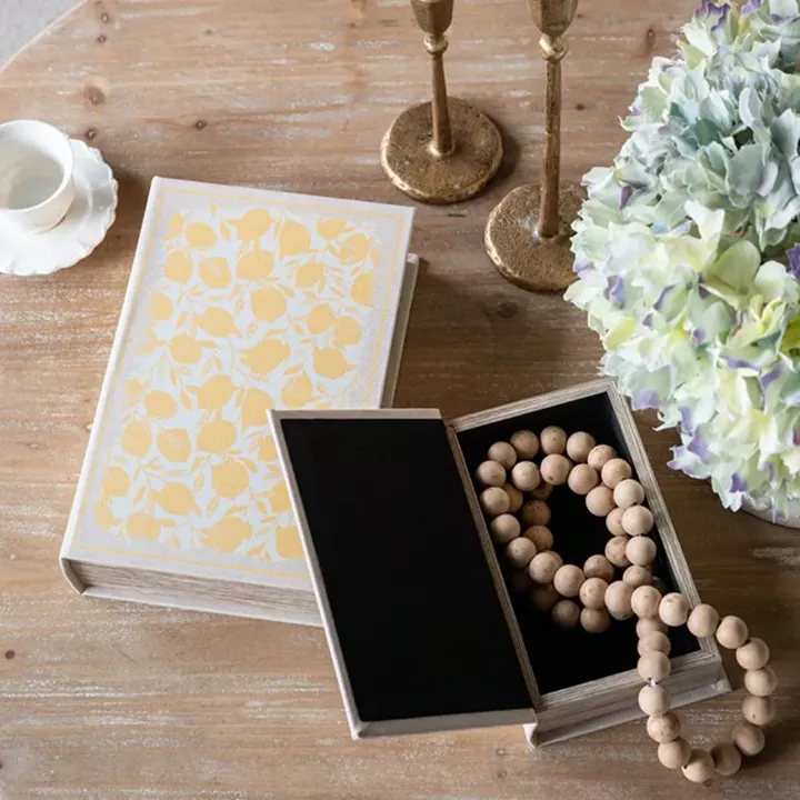 Artekko Book Πολύχρωμα Διακοσμητικά Βιβλία MDF με Αποθηκευτικό Χωρο (18x7x27)cm (13x5x21)cm 2pcs