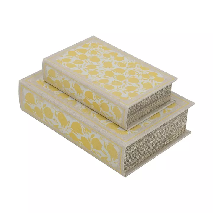 Artekko Book Πολύχρωμα Διακοσμητικά Βιβλία MDF με Αποθηκευτικό Χωρο (18x7x27)cm (13x5x21)cm 2pcs