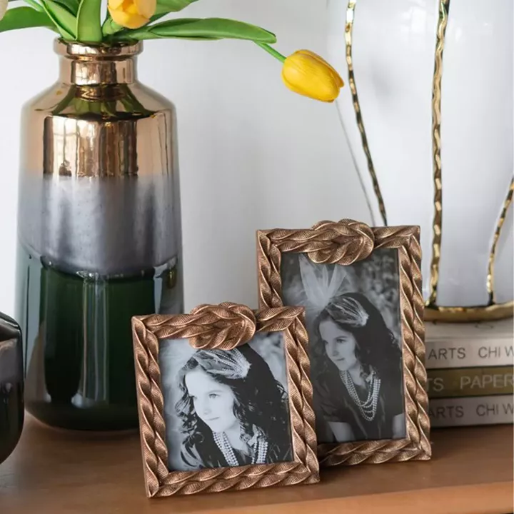 Artekko Frame Μπρονζέ Κορνίζα Ρητίνης για Φωτογραφία 4Χ6