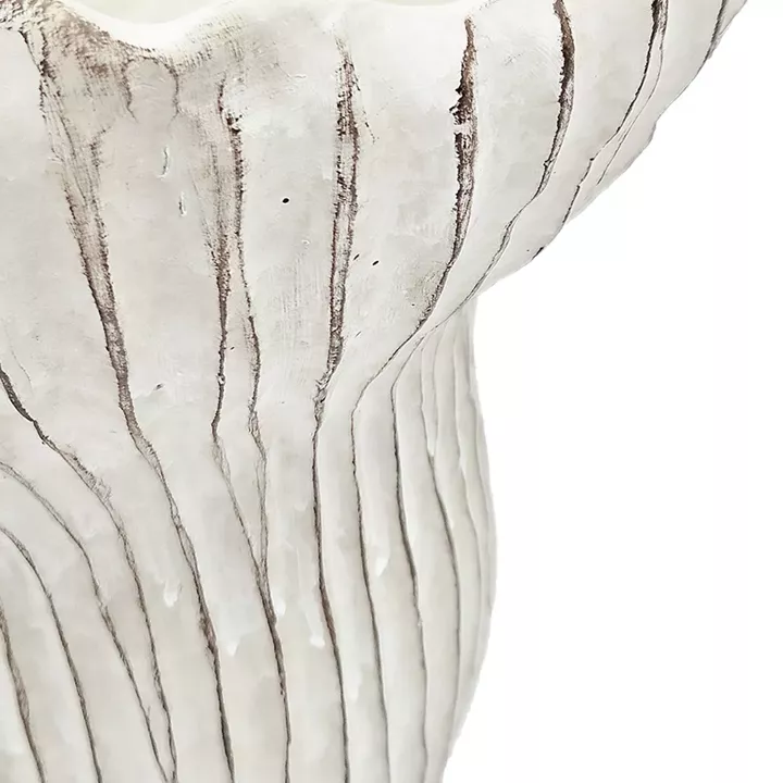 Artekko Cement Μπεζ Τσιμεντένιο Διακοσμητικό Δοχείο Κασπώ (23.5x22.5x22)cm