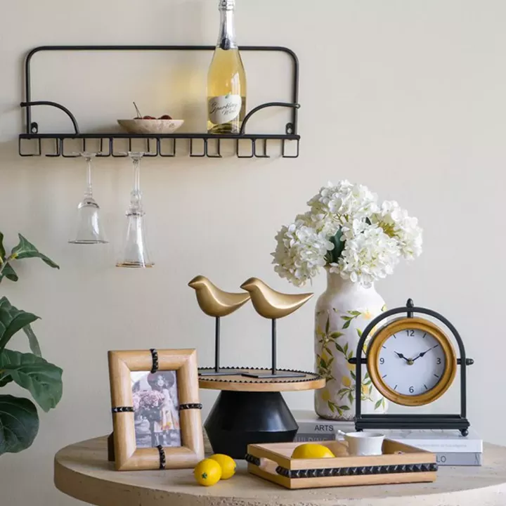 Artekko Gaia Καφέ Ξύλινη Ορντερβιερα Πλατό (30x30x15)cm