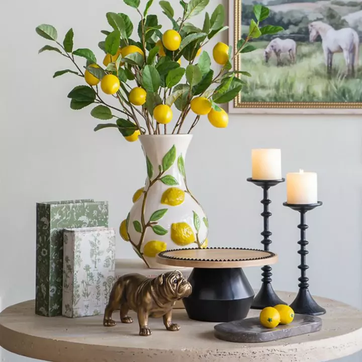 Artekko Gaia Καφέ Ξύλινη Ορντερβιερα Πλατό (30x30x15)cm