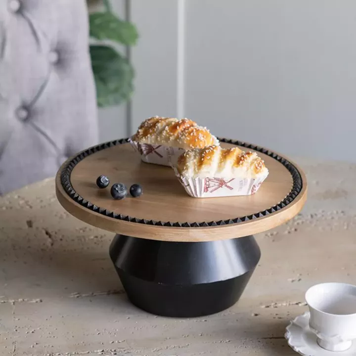 Artekko Gaia Καφέ Ξύλινη Ορντερβιερα Πλατό (30x30x15)cm