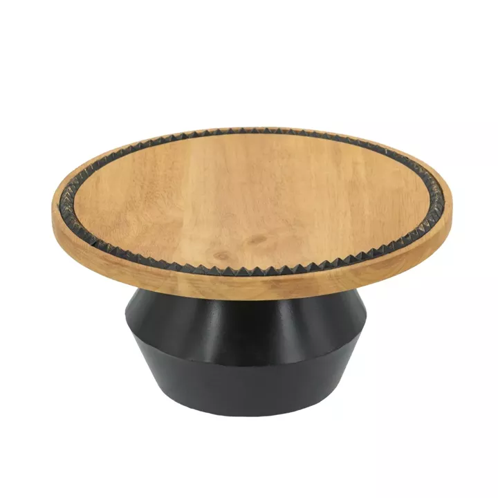 Artekko Gaia Καφέ Ξύλινη Ορντερβιερα Πλατό (30x30x15)cm