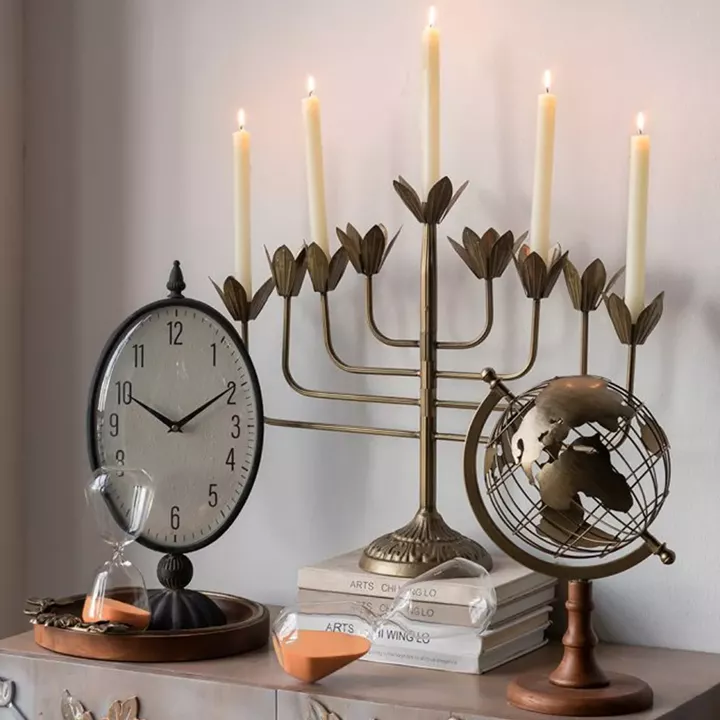 Artekko Hourglass Γυάλινη Κλεψύδρα με Πορτοκαλί Άμμο (8.3x8.3x20.3)cm