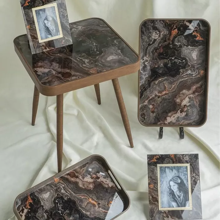 Artekko Zenn Καφέ Γυάλινη Κορνίζα για Φωτογραφία 5Χ7