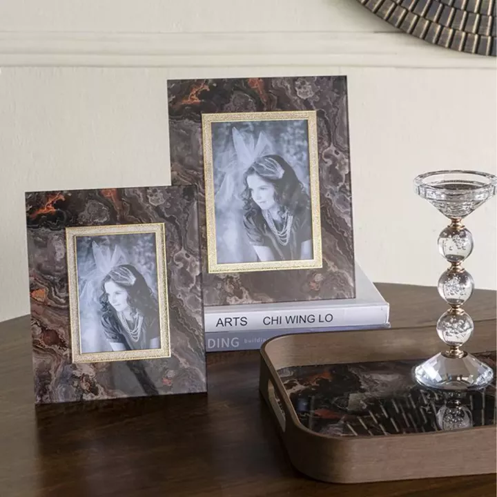 Artekko Zenn Καφέ Γυάλινη Κορνίζα για Φωτογραφία 5Χ7