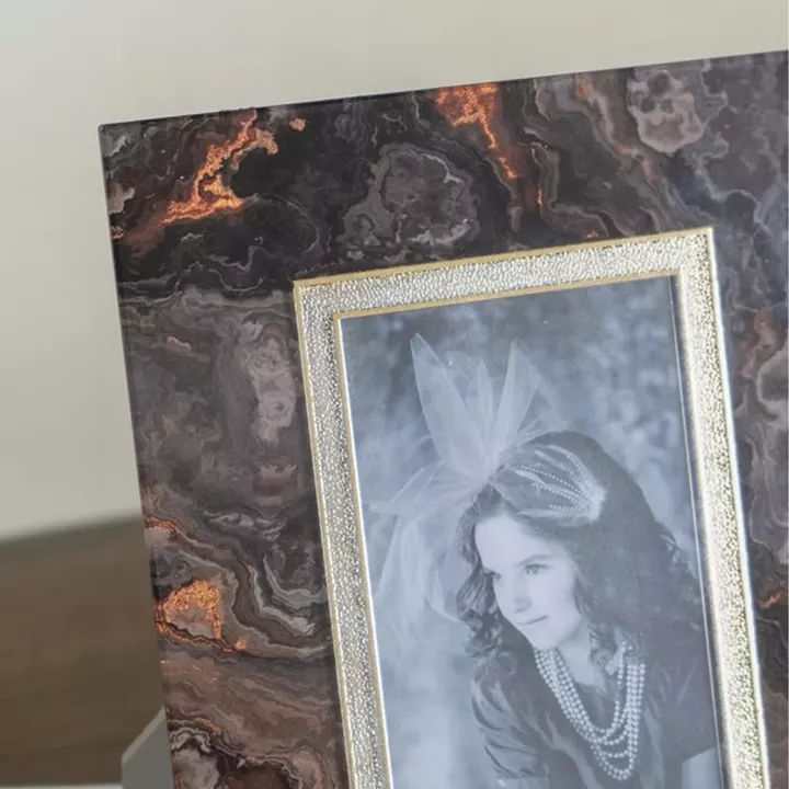 Artekko Zenn Καφέ Γυάλινη Κορνίζα για Φωτογραφία 5Χ7