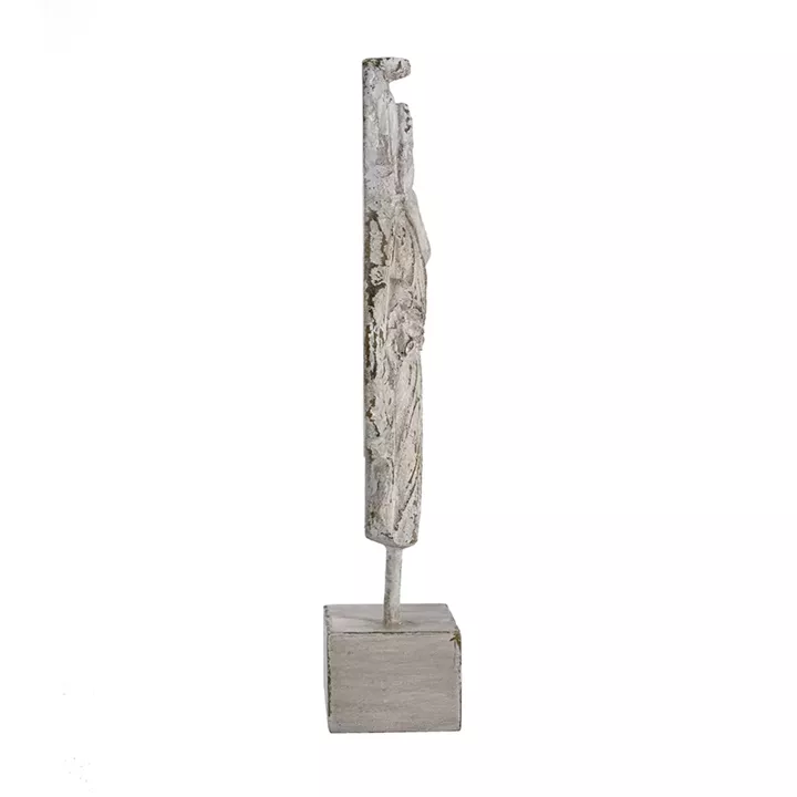 Artekko Maenad Επιτραπέζιο Διακοσμητικό Ρητίνης σε Λευκή Πατίνα (20.5x6.7x33.5)cm