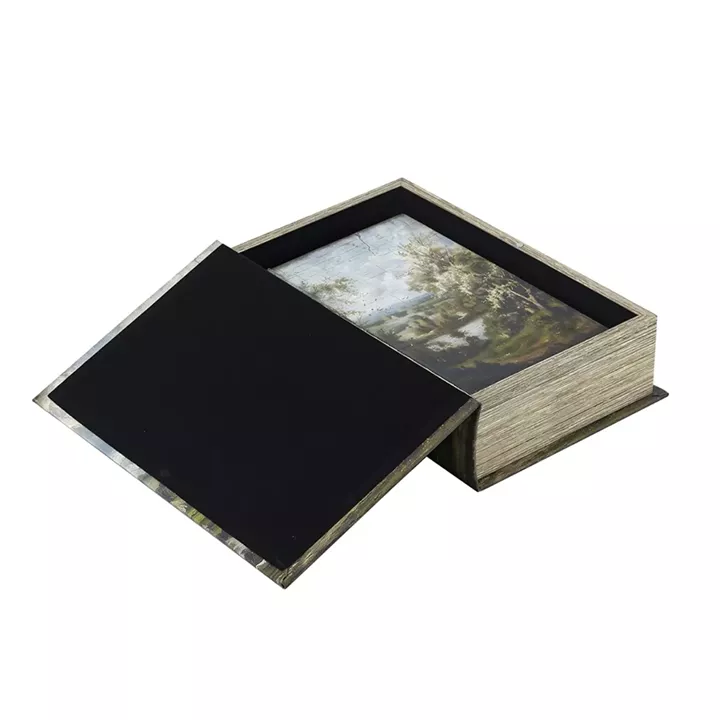 Artekko Book Πολύχρωμα Διακοσμητικά Βιβλία MDF με Αποθηκευτικό Χώρο (17.8x7.6x26.7)cm (12.7x5.1x21.6)cm 2pcs