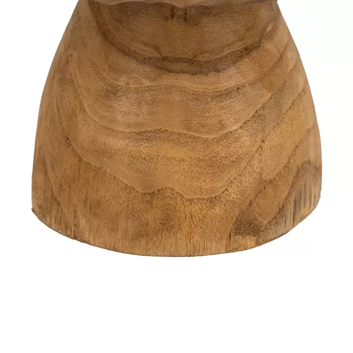 Artekko Woody Καφέ Διακοσμητική Πιατέλα από Ξύλο Teak (30x30x14)cm