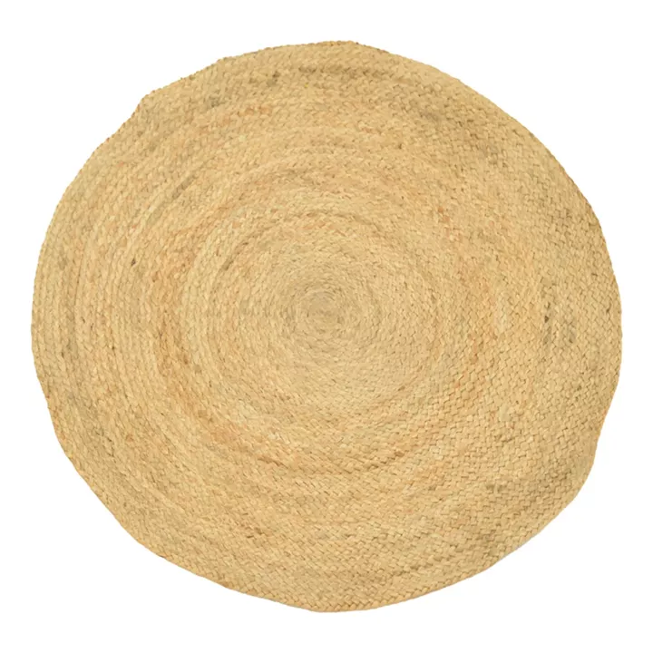 Solon pakoworld beige jute rug D160x1cm