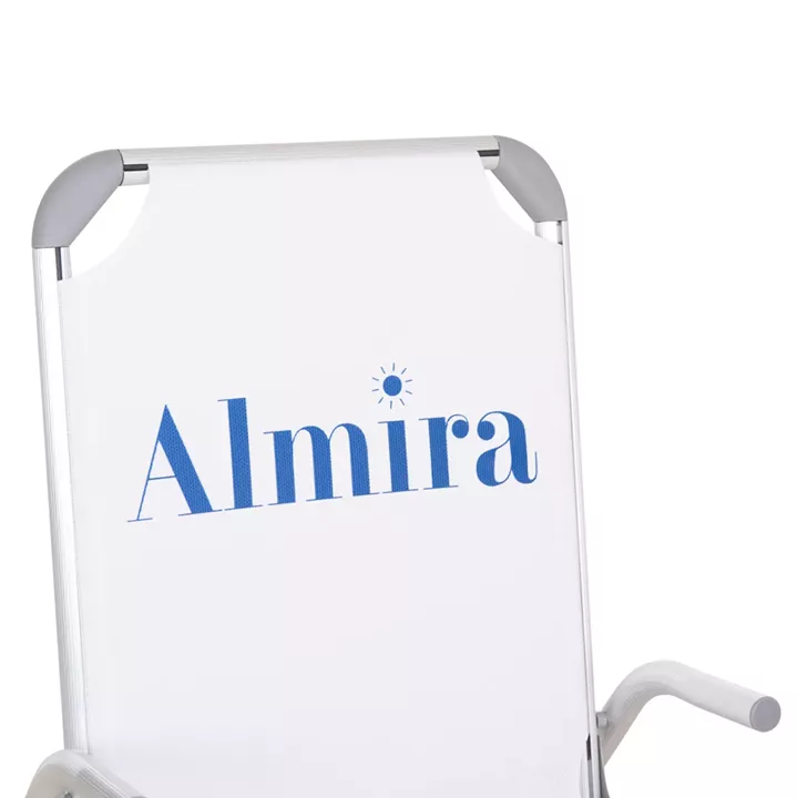 ΚΑΡΕΚΛΑΚΙ ΠΑΡΑΛΙΑΣ ΑΛΟΥΜΙΝΙΟΥ ΒΑΡ.ΤΥΠΟΥ ΥΠΕΡΥΨΩΜΕΝΟ ALMIRA HM6431.03 ΛΕΥΚΟ 53x68x80Υεκ