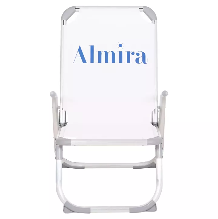 ΚΑΡΕΚΛΑΚΙ ΠΑΡΑΛΙΑΣ ΑΛΟΥΜΙΝΙΟΥ ΒΑΡ.ΤΥΠΟΥ ΥΠΕΡΥΨΩΜΕΝΟ ALMIRA HM6431.03 ΛΕΥΚΟ 53x68x80Υεκ