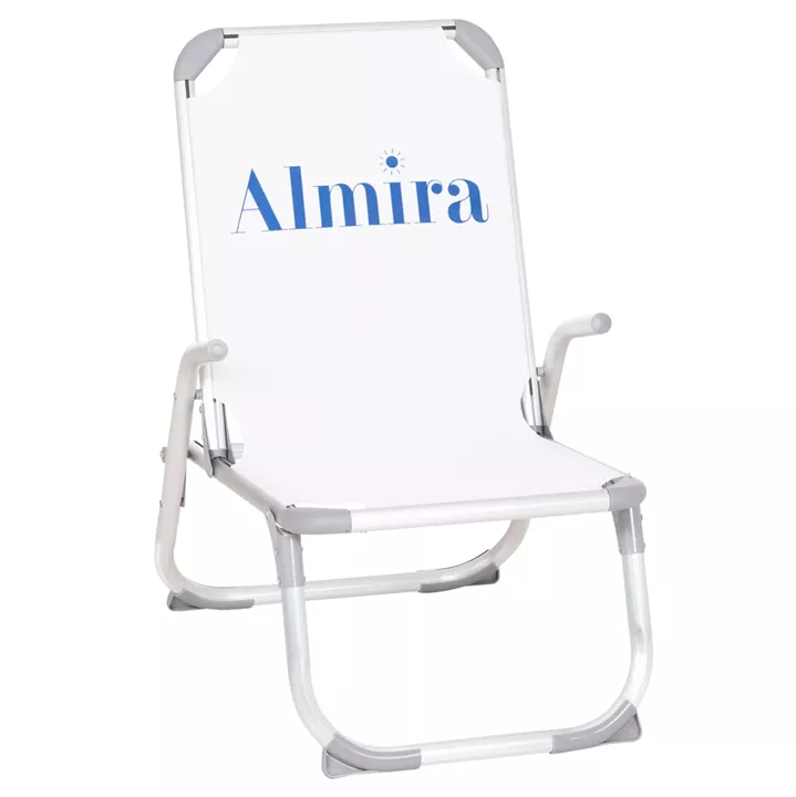 ΚΑΡΕΚΛΑΚΙ ΠΑΡΑΛΙΑΣ ΑΛΟΥΜΙΝΙΟΥ ΒΑΡ.ΤΥΠΟΥ ΥΠΕΡΥΨΩΜΕΝΟ ALMIRA HM6431.03 ΛΕΥΚΟ 53x68x80Υεκ