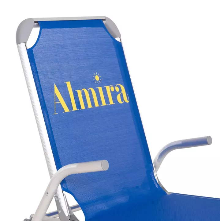 ΚΑΡΕΚΛΑΚΙ ΠΑΡΑΛΙΑΣ ΑΛΟΥΜΙΝΙΟΥ ΒΑΡ.ΤΥΠΟΥ ΥΠΕΡΥΨΩΜΕΝΟ ALMIRA HM6431.01 ΜΠΛΕ 53x68x80Υεκ