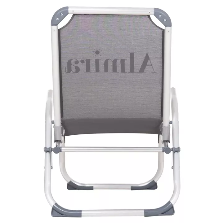 ΚΑΡΕΚΛΑΚΙ ΠΑΡΑΛΙΑΣ ΑΛΟΥΜΙΝΙΟΥ ΒΑΡ.ΤΥΠΟΥ ΥΠΕΡΥΨΩΜΕΝΟ ALMIRA HM6431.10 ΓΚΡΙ 53x68x80Υεκ