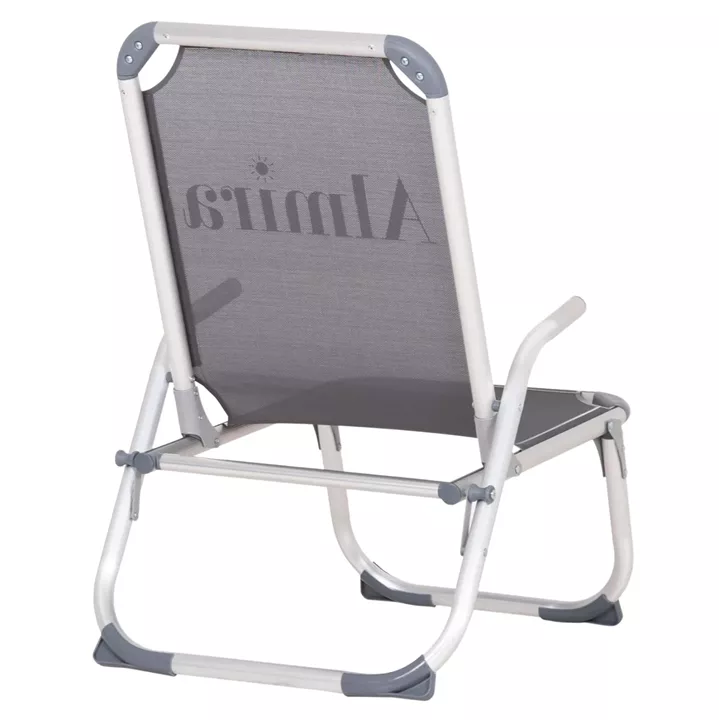 ΚΑΡΕΚΛΑΚΙ ΠΑΡΑΛΙΑΣ ΑΛΟΥΜΙΝΙΟΥ ΒΑΡ.ΤΥΠΟΥ ΥΠΕΡΥΨΩΜΕΝΟ ALMIRA HM6431.10 ΓΚΡΙ 53x68x80Υεκ