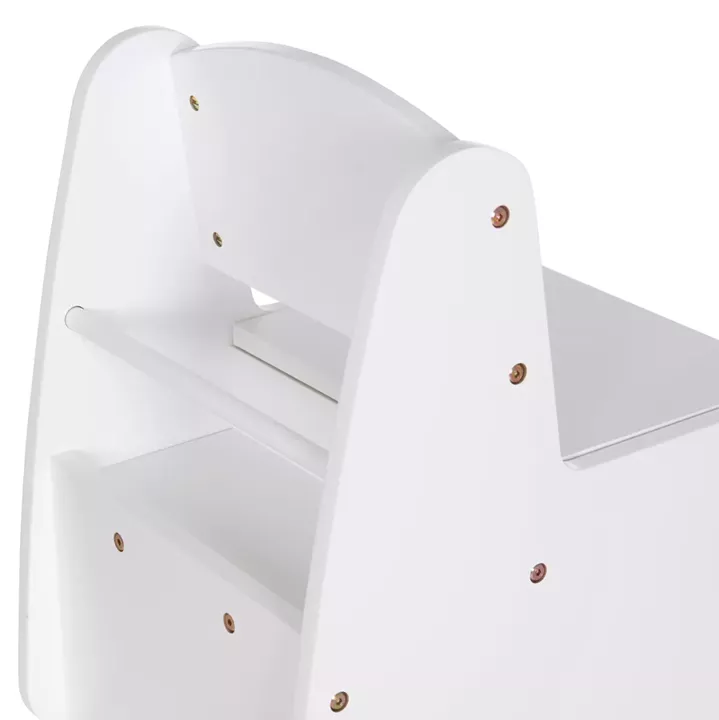 ΠΑΙΔΙΚΟ ΚΑΡΕΚΛΑΚΙ ΜΕ ΑΠΟΘ.ΧΩΡΟ RICKI HM18343.03 ΚΟΝΤΡΑΠΛΑΚΕ/MDF ΛΕΥΚΟ 33x43x47Υεκ