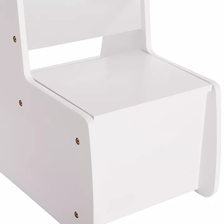 ΠΑΙΔΙΚΟ ΚΑΡΕΚΛΑΚΙ ΜΕ ΑΠΟΘ.ΧΩΡΟ RICKI HM18343.03 ΚΟΝΤΡΑΠΛΑΚΕ/MDF ΛΕΥΚΟ 33x43x47Υεκ