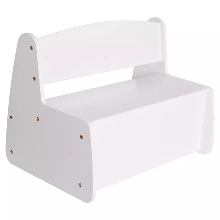 ΠΑΓΚΑΚΙ ΠΑΙΔΙΚΟ ΜΕ ΑΠΟΘ.ΧΩΡΟ RICKI HM18342.03 MDF & ΚΟΝΤΡΑΠΛΑΚΕ ΛΕΥΚΟ 63x43x47Υεκ