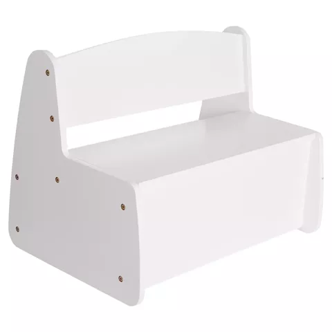 ΠΑΓΚΑΚΙ ΠΑΙΔΙΚΟ ΜΕ ΑΠΟΘ.ΧΩΡΟ RICKI HM18342.03 MDF & ΚΟΝΤΡΑΠΛΑΚΕ ΛΕΥΚΟ 63x43x47Υεκ