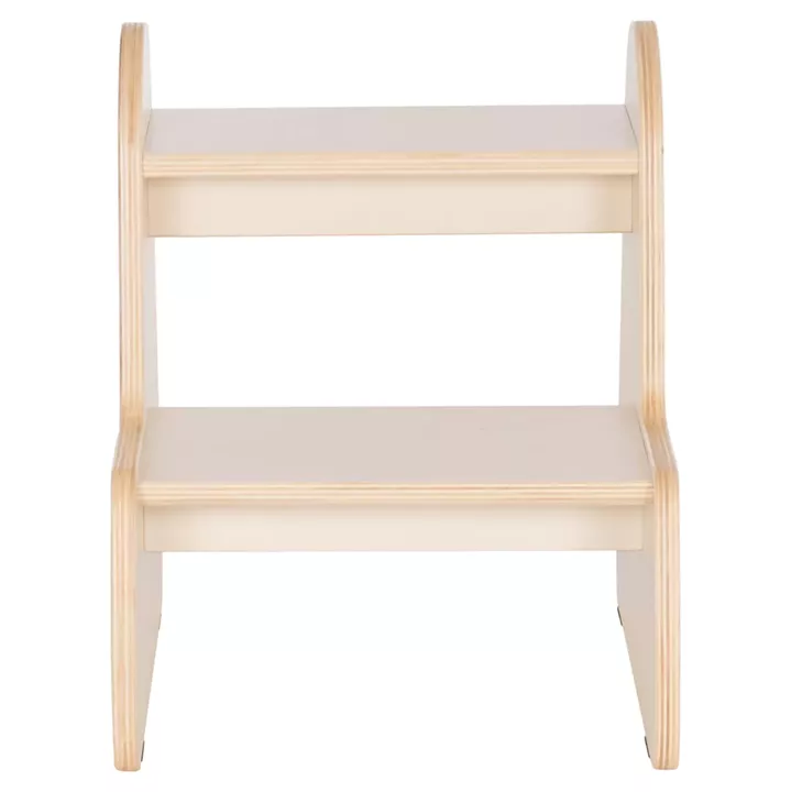 KIDS' STEP STOOL RICKI HM18340.01 MDF & PLYWOOD IN NATURAL 33x43.5x40.5Hcm.