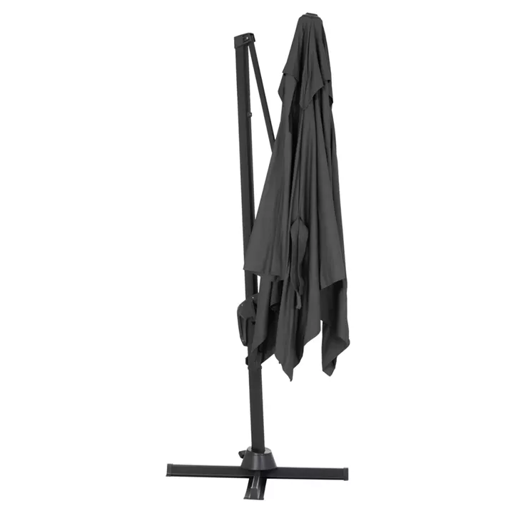 POOLSIDE UMBRELLA JAVANTE HM6623.01 GREY ALUMINUM & SHADE 2.7x2.7x2.7Hcm.