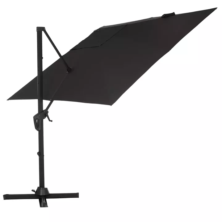 POOLSIDE UMBRELLA JAVANTE HM6623.01 GREY ALUMINUM & SHADE 2.7x2.7x2.7Hcm.