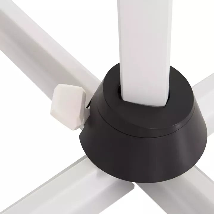 POOLSIDE UMBRELLA JAVANTE HM6623.02 WHITE ALUMINUM & SHADE 2.7x2.7x2.7Hcm.