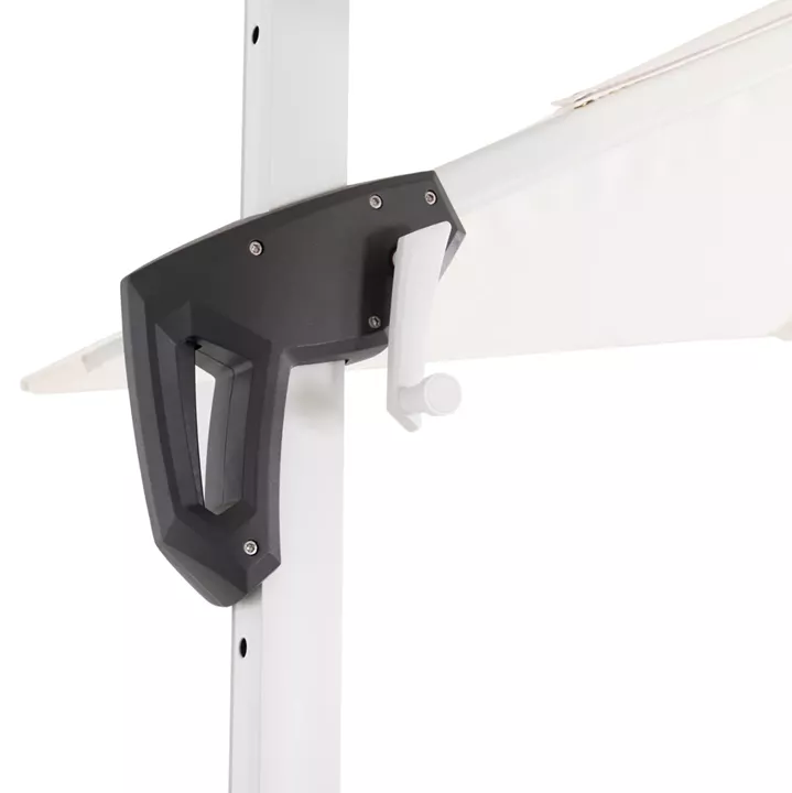 POOLSIDE UMBRELLA JAVANTE HM6623.02 WHITE ALUMINUM & SHADE 2.7x2.7x2.7Hcm.