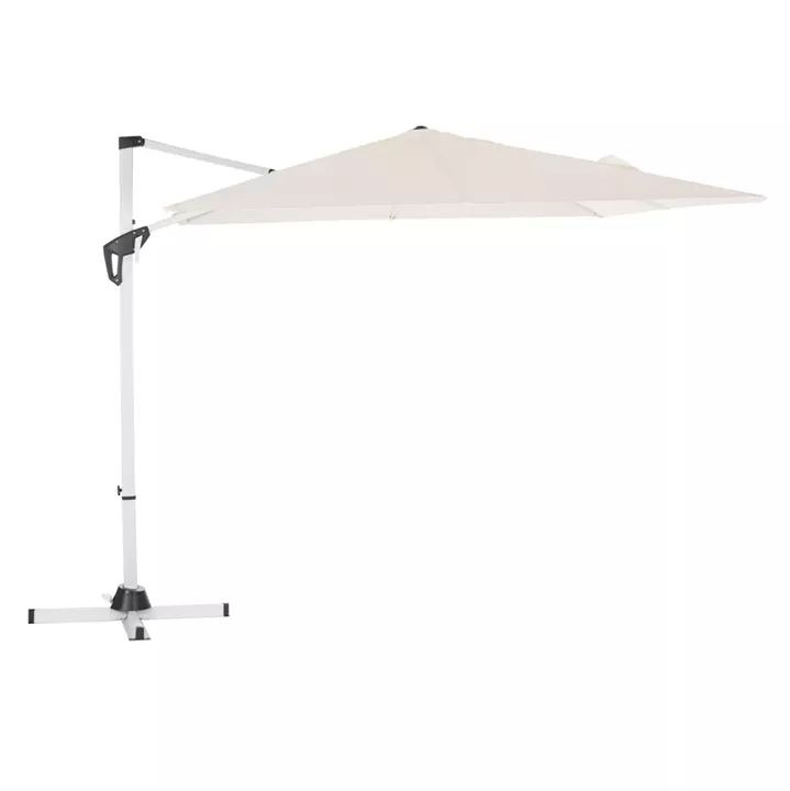 POOLSIDE UMBRELLA JAVANTE HM6623.02 WHITE ALUMINUM & SHADE 2.7x2.7x2.7Hcm.