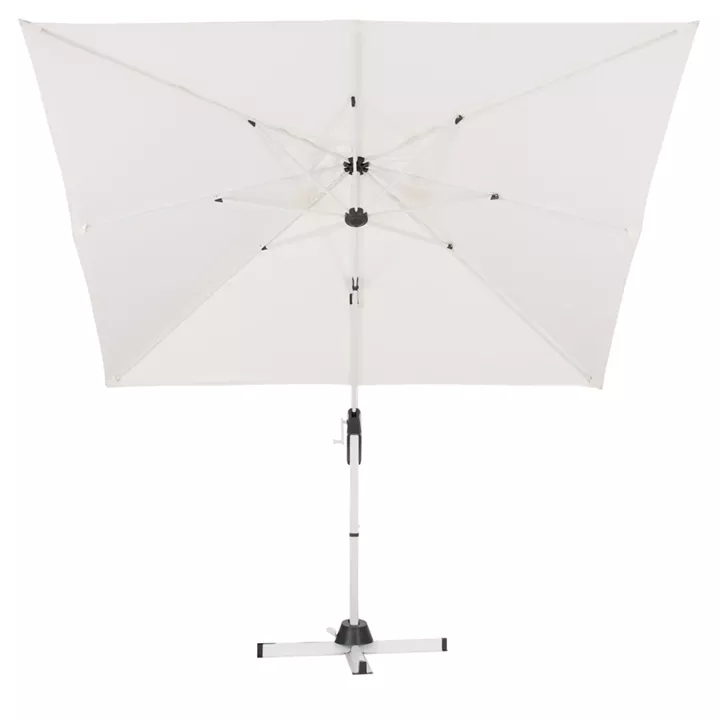 POOLSIDE UMBRELLA JAVANTE HM6623.02 WHITE ALUMINUM & SHADE 2.7x2.7x2.7Hcm.