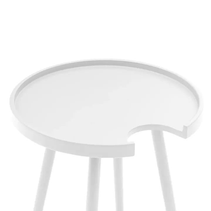 ΤΡΑΠΕΖΙ ΒΟΗΘΗΤΙΚΟ ΣΤΡΟΓΓΥΛΟ ΕΞ.ΧΩΡΟΥ TEROC HM6433.02 ΑΛΟΥΜΙΝΙΟ ΛΕΥΚΟ Φ47x53Υεκ