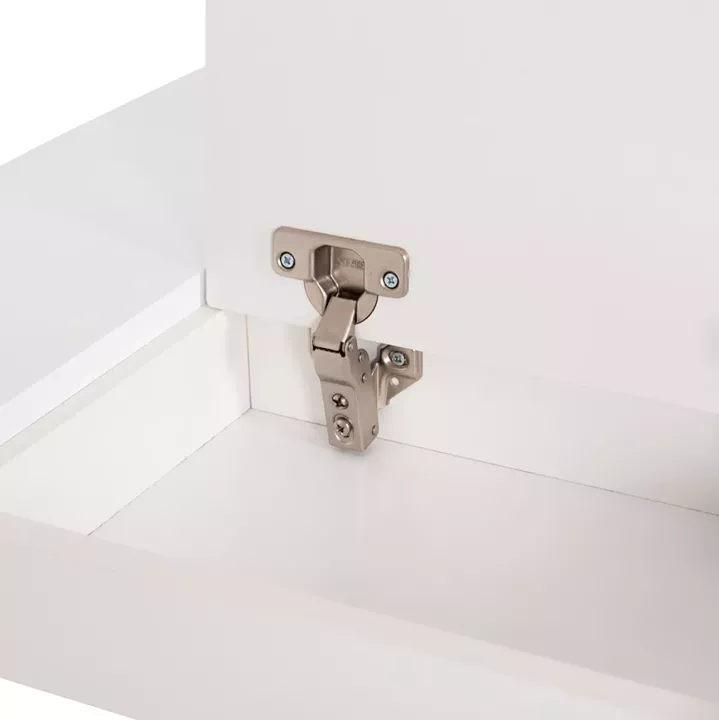 KIDS' TABLE WITH STORAGE SPACE RICKI HM18339.03 MDF & BIRCH WOOD IN WHITE 65x65x47Hcm.